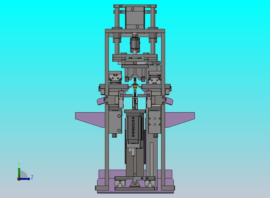 电容剪脚折弯机构