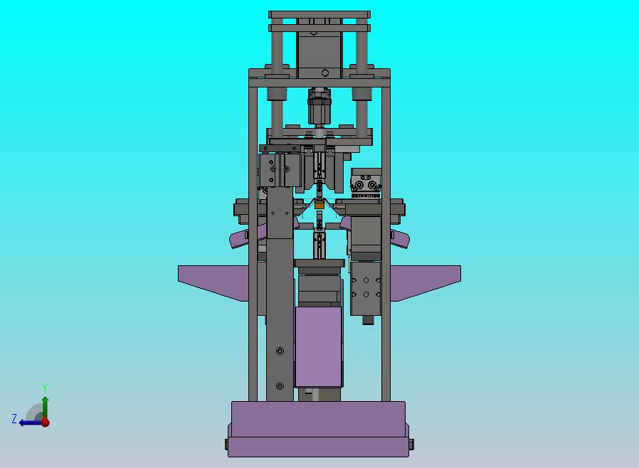 电容剪脚折弯机构