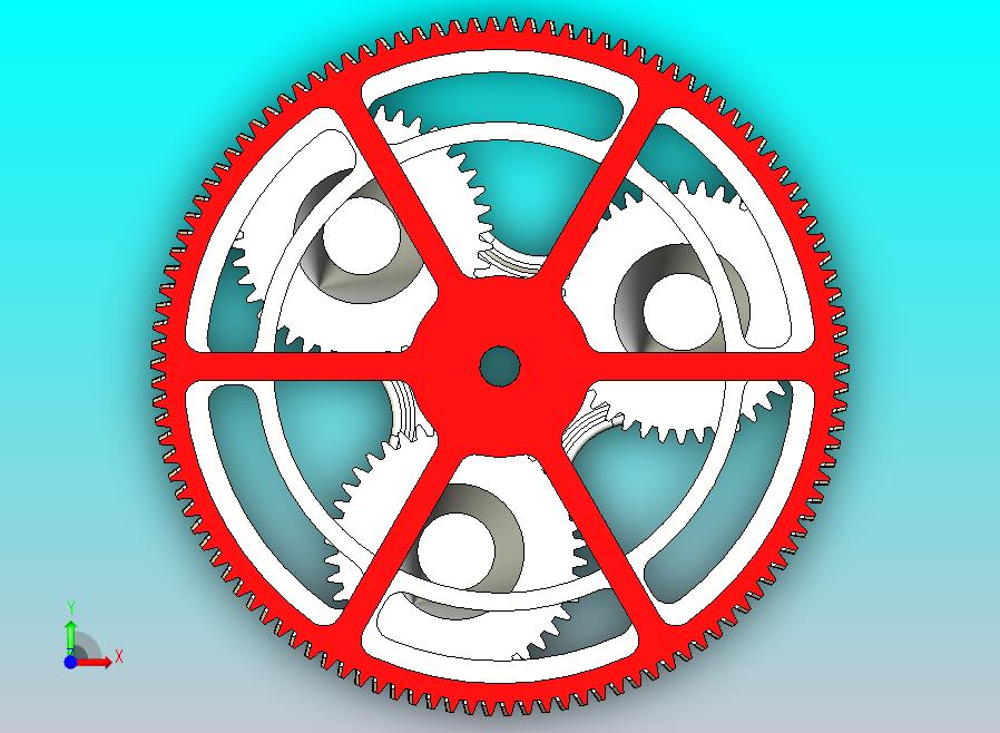 带外啮合正齿轮的行星齿轮