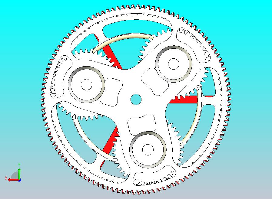 带外啮合正齿轮的行星齿轮