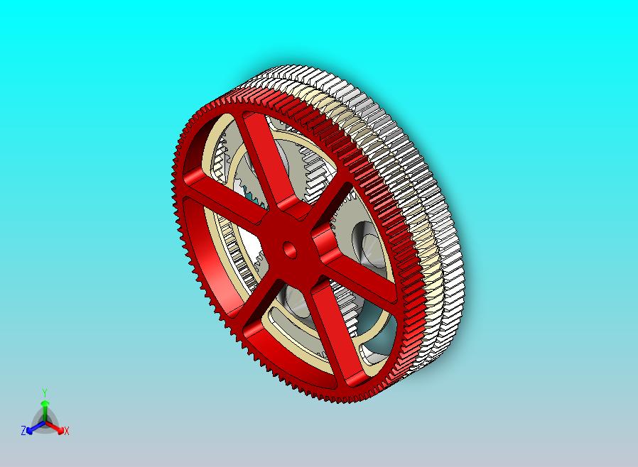 带外啮合正齿轮的行星齿轮