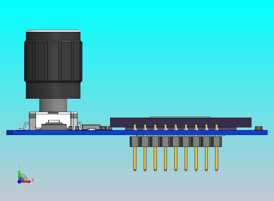 Estardyn 1.3 OLED模块SH1116驱动器，EC11编码器，I2C接口，3.3V，128x64