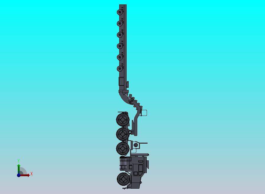 重型设备运输卡车