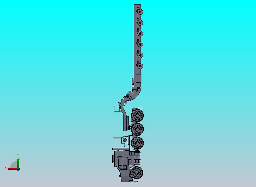 重型设备运输卡车