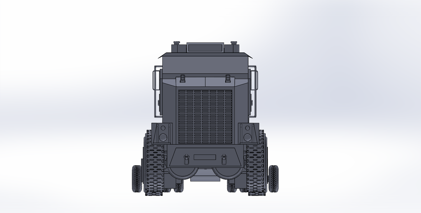 重型设备运输卡车