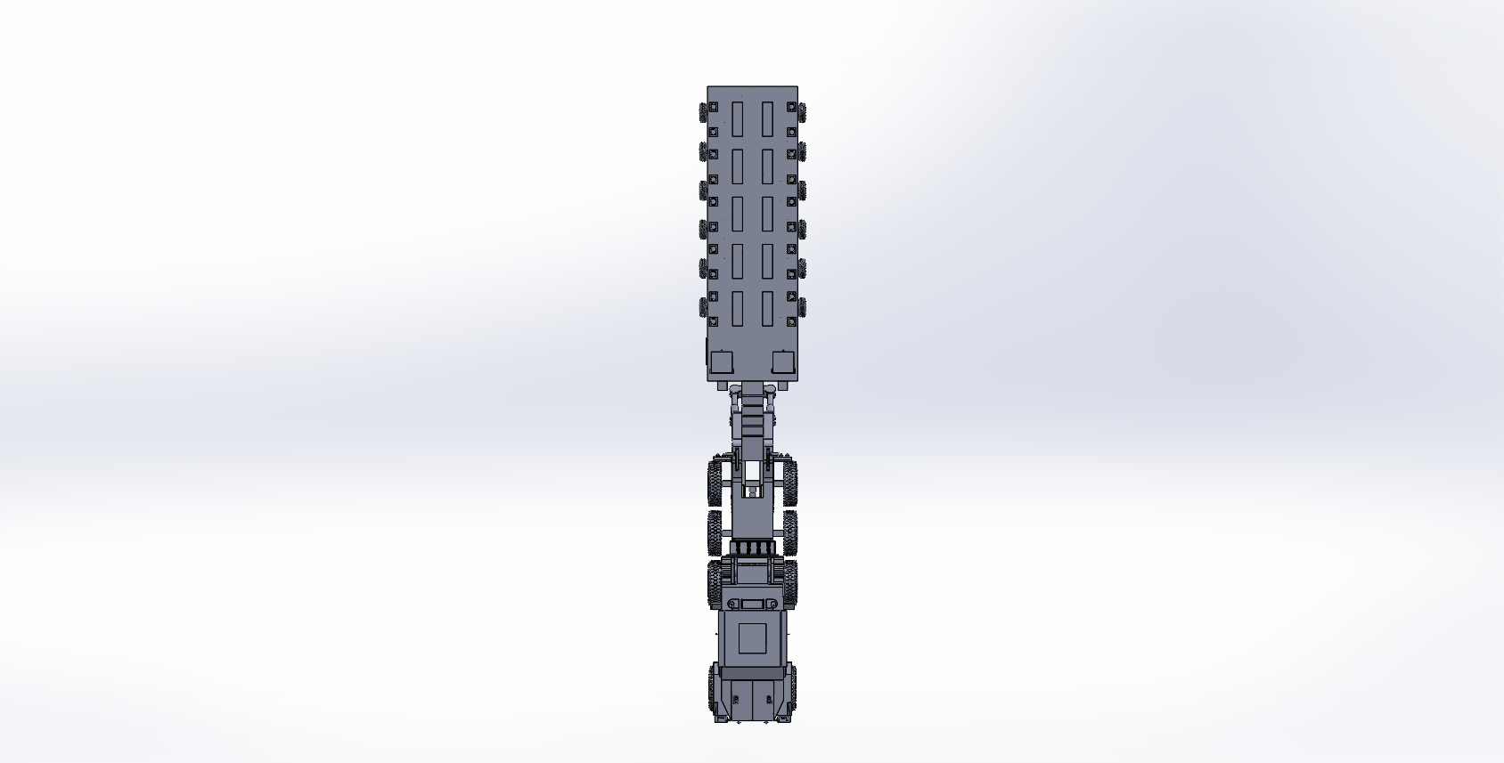 重型设备运输卡车