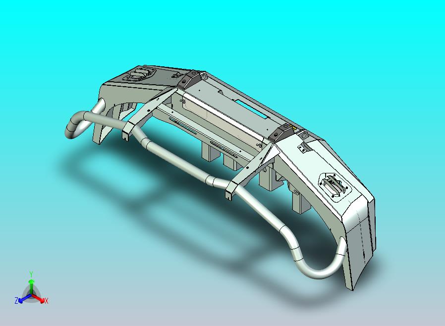 UAZ 爱国者前保险杠与绞车