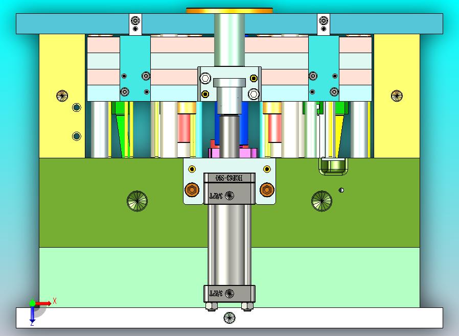 柜子顶板模具设计