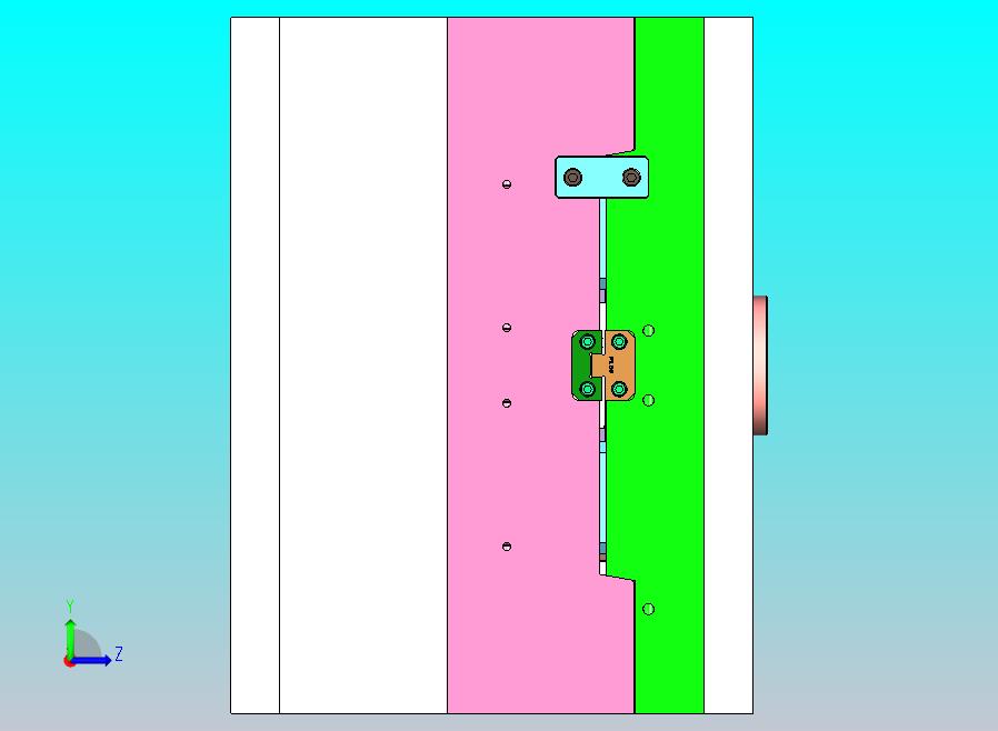汽车插件板4x1塑胶模具