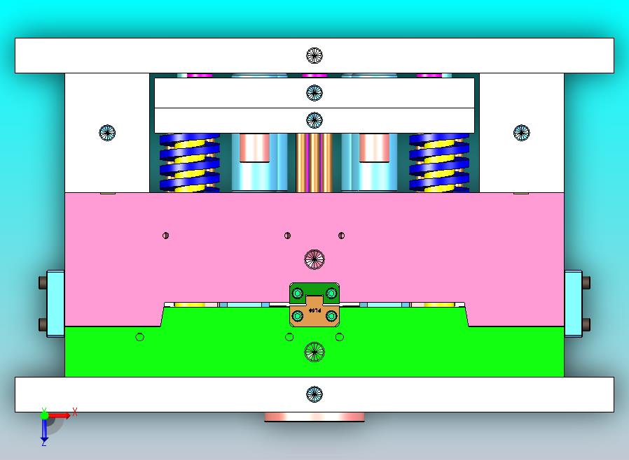 汽车插件板4x1塑胶模具
