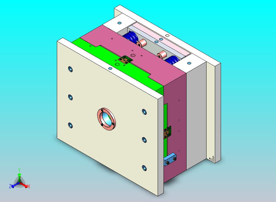 汽车插件板4x1塑胶模具