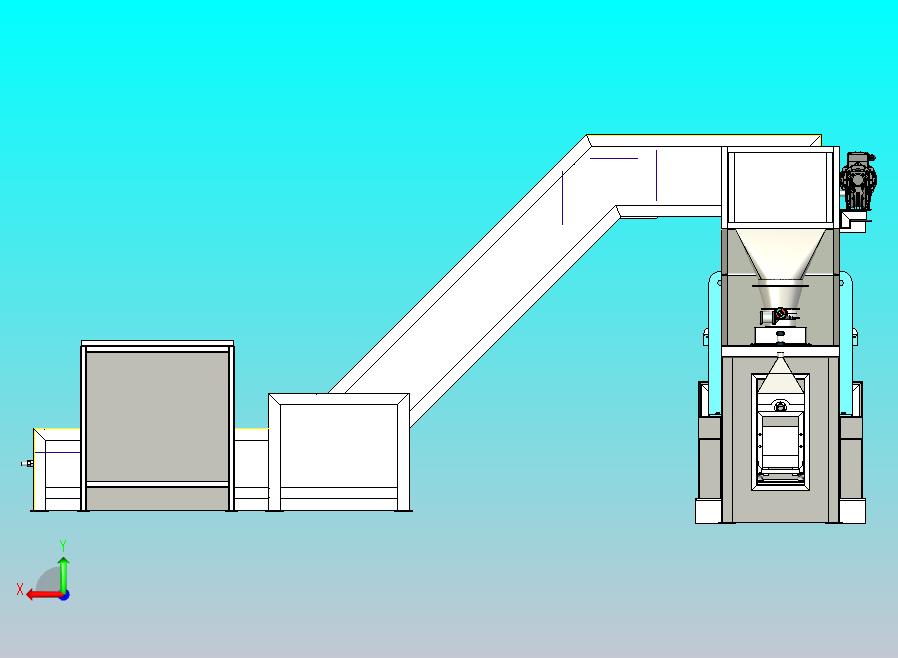 带 S 传送带的耐火铸造生产线