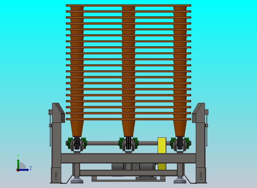 带叉车防撞架的链条输送机