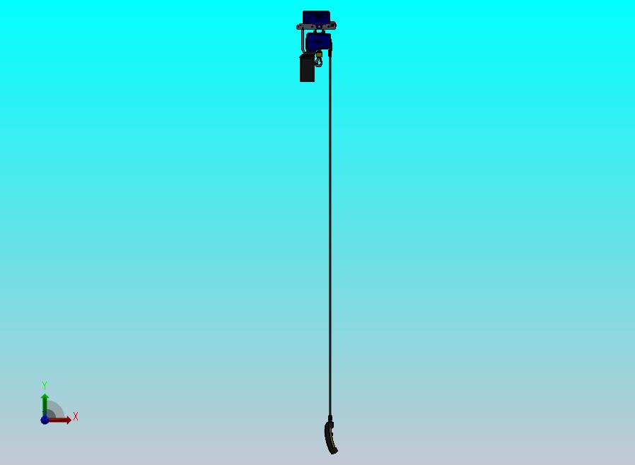 电动葫芦三维图