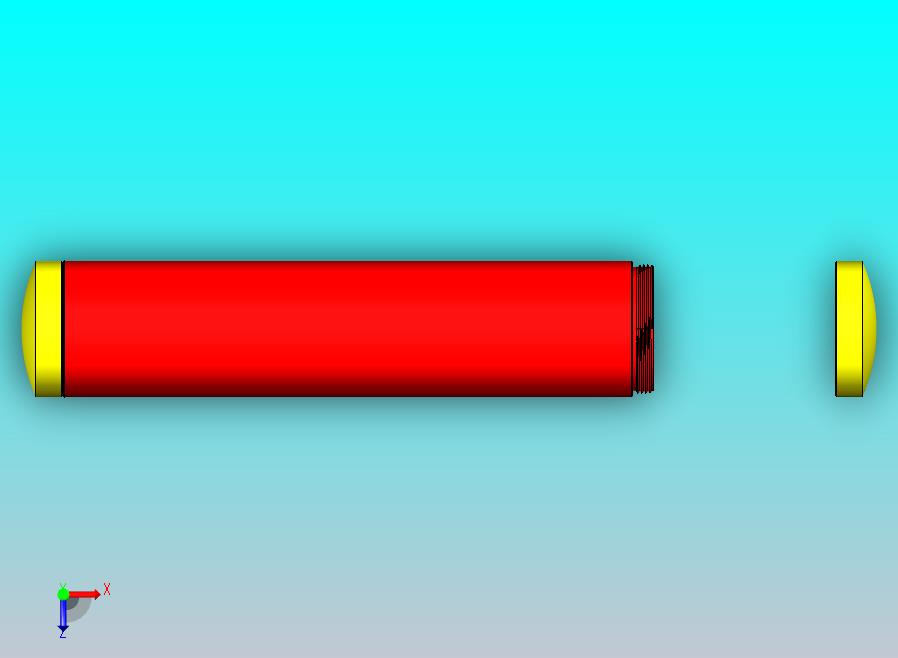 带螺丝的管状容器