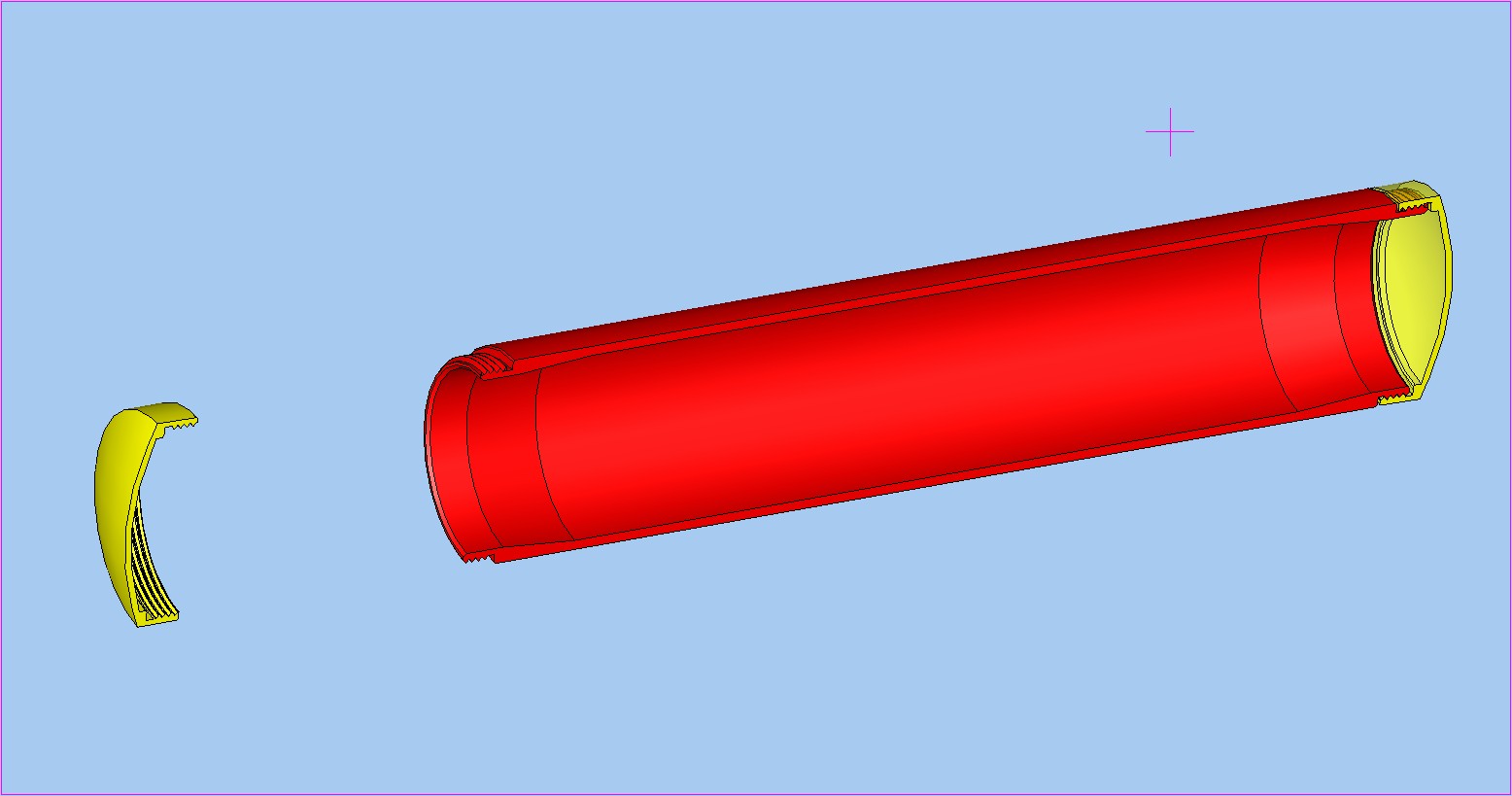 带螺丝的管状容器