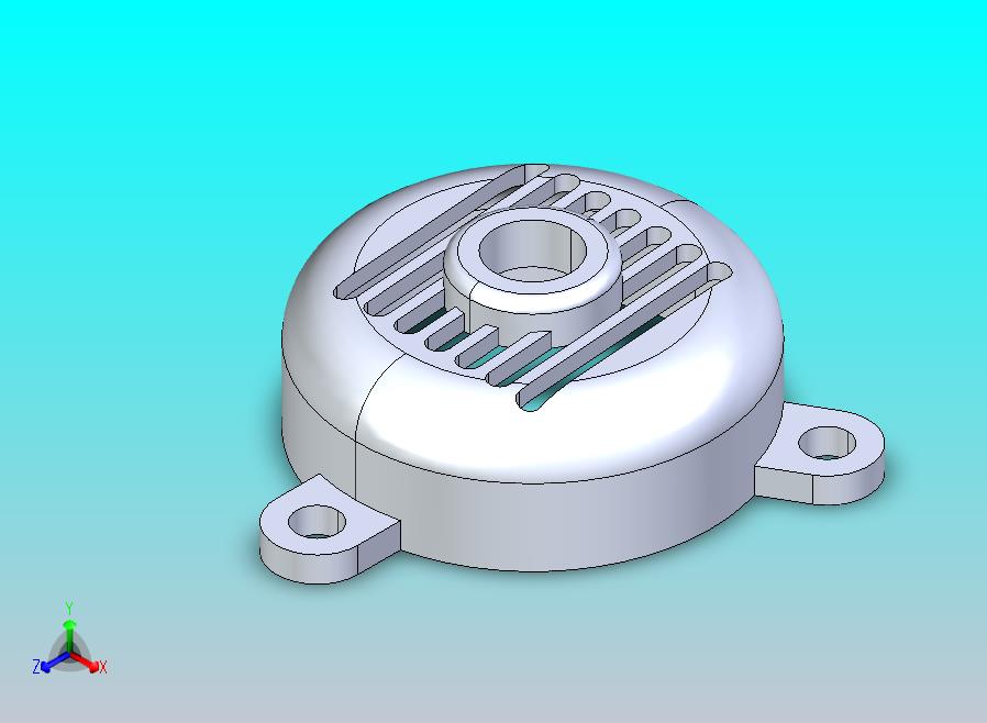 带 3 个安装件的圆形通风口盖