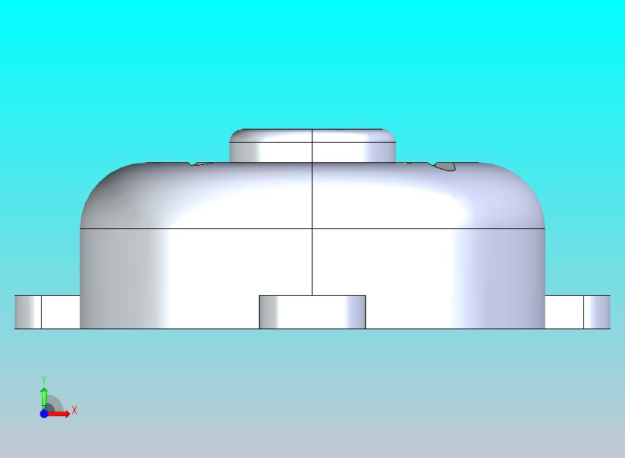 带 3 个安装件的圆形通风口盖