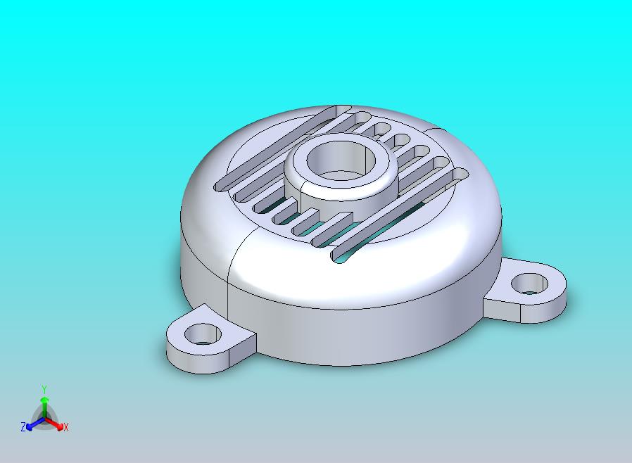 带 3 个安装件的圆形通风口盖