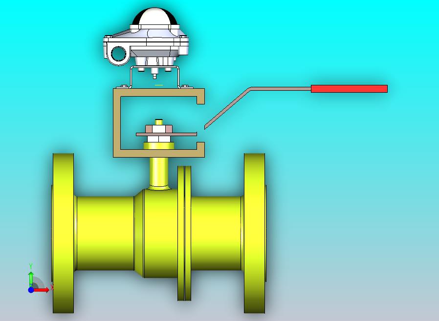 3英寸球阀300#限位开关