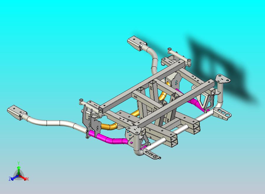 福特野马6代前副车架