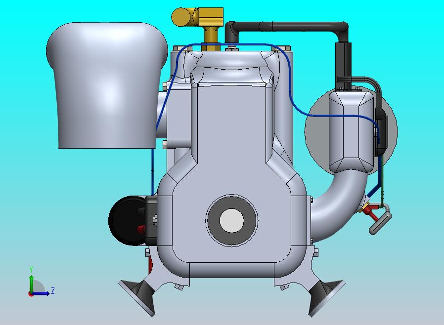 1400 CC 180 HP 内联 2 周期船舶发动机