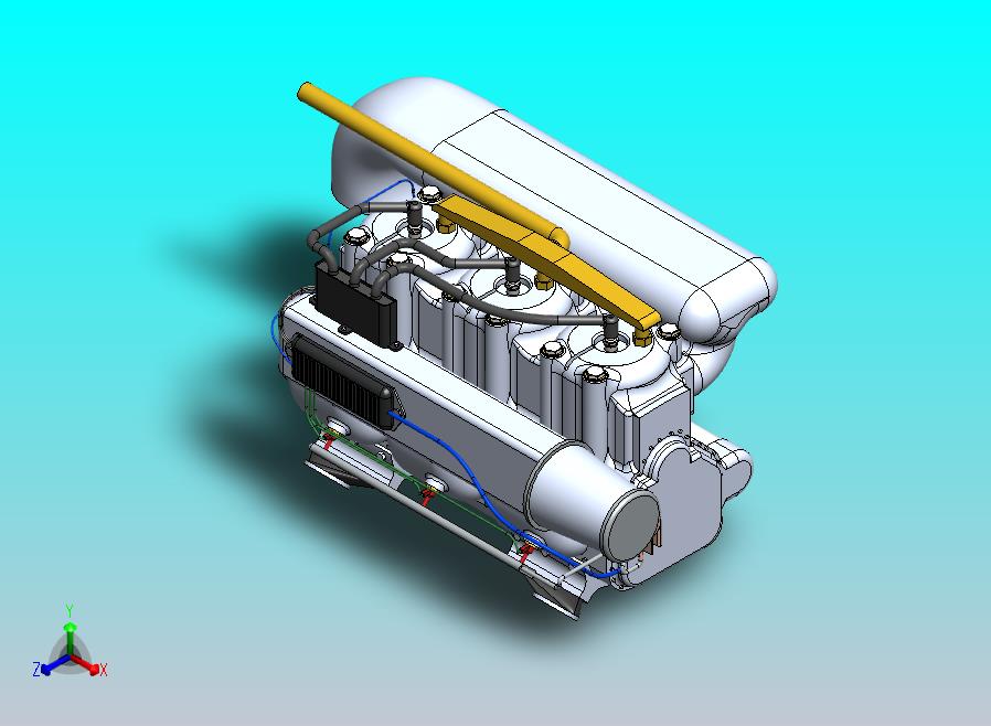 1400 CC 180 HP 内联 2 周期船舶发动机