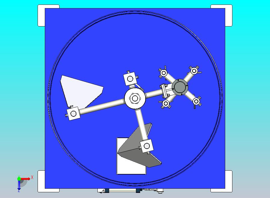 带旋转臂的平底锅搅拌机