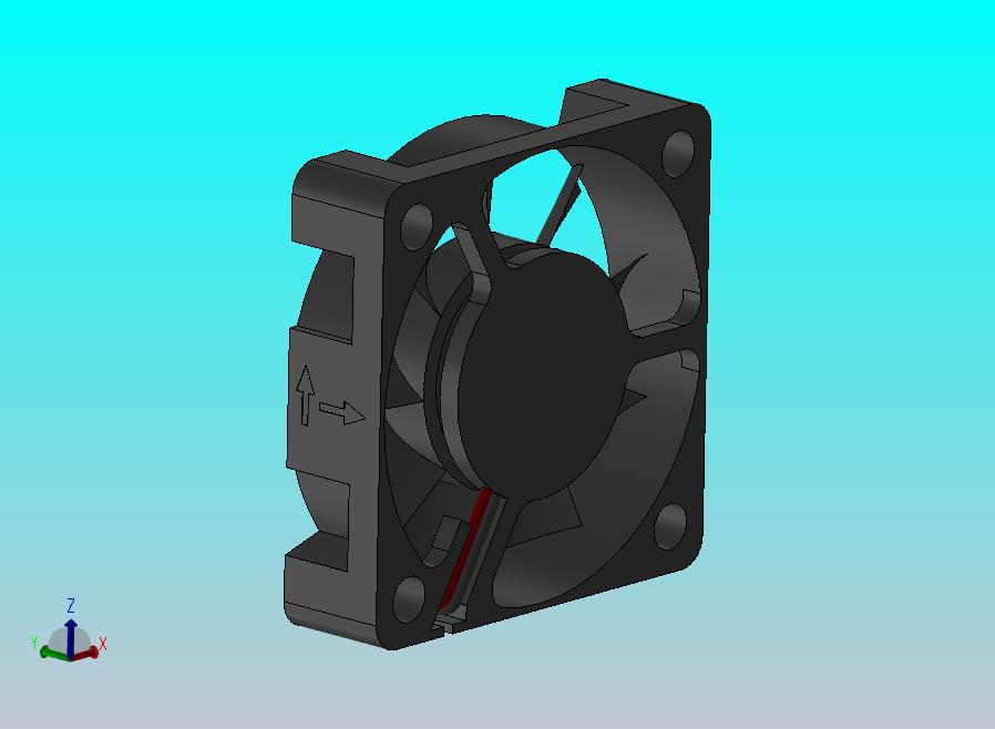风扇 40x40x10 带螺母孔