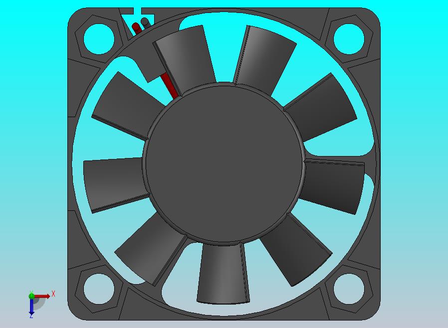 风扇 40x40x10 带螺母孔