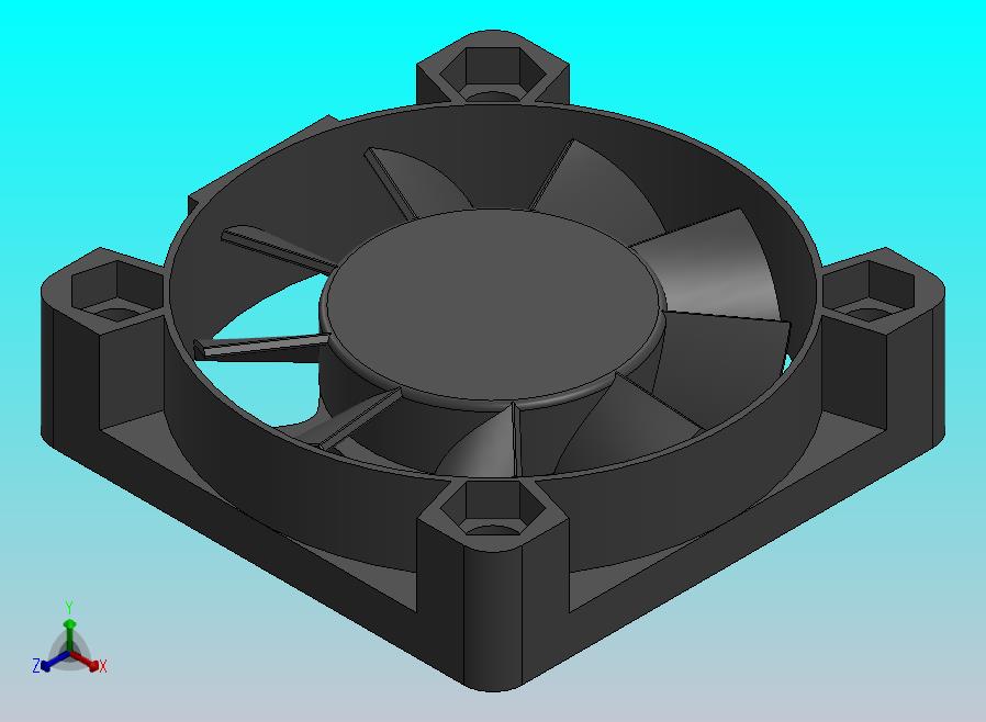 风扇 40x40x10 带螺母孔