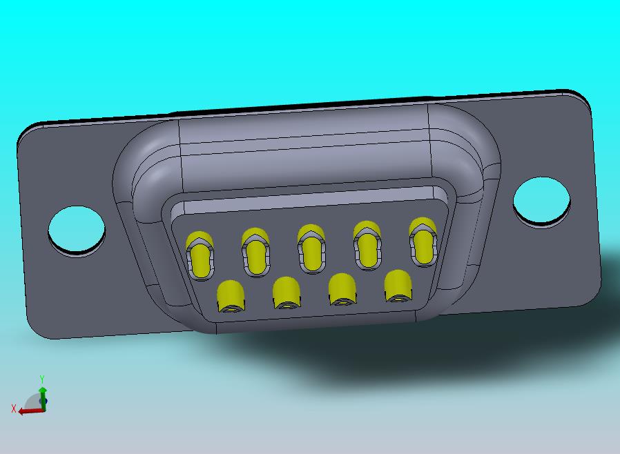 连接线DB9 接口母头部分