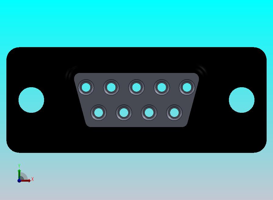 连接线DB9 接口母头部分