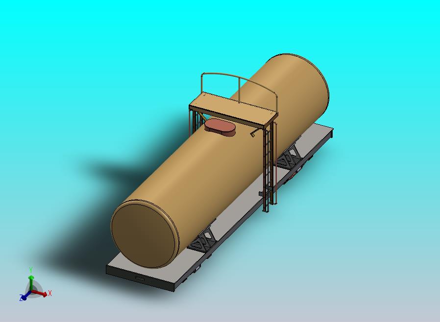 南非总安排油轮模型窄铁路