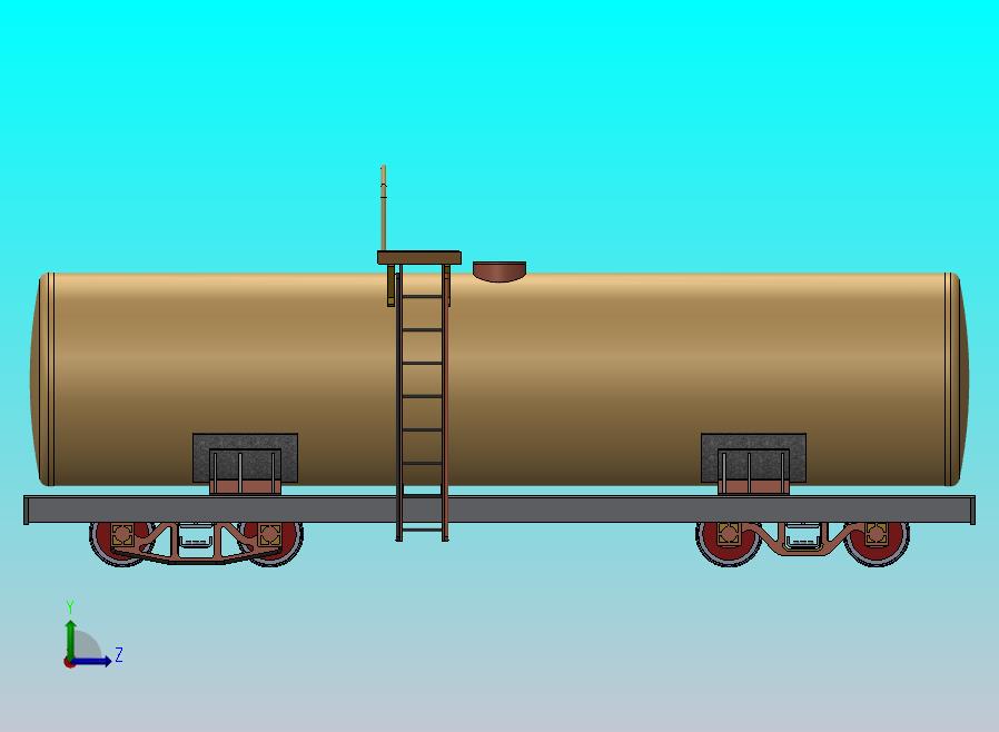 南非总安排油轮模型窄铁路
