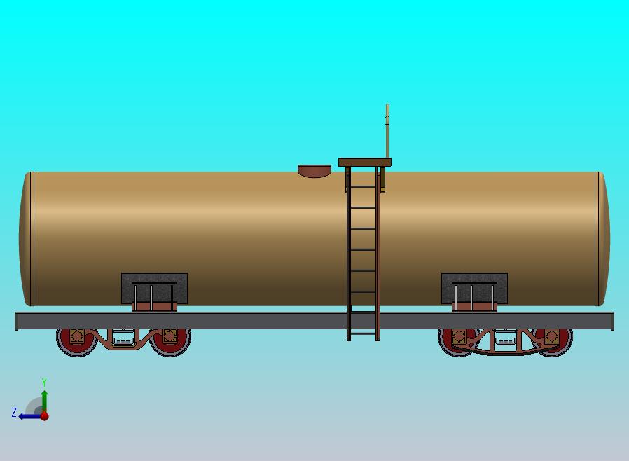 南非总安排油轮模型窄铁路