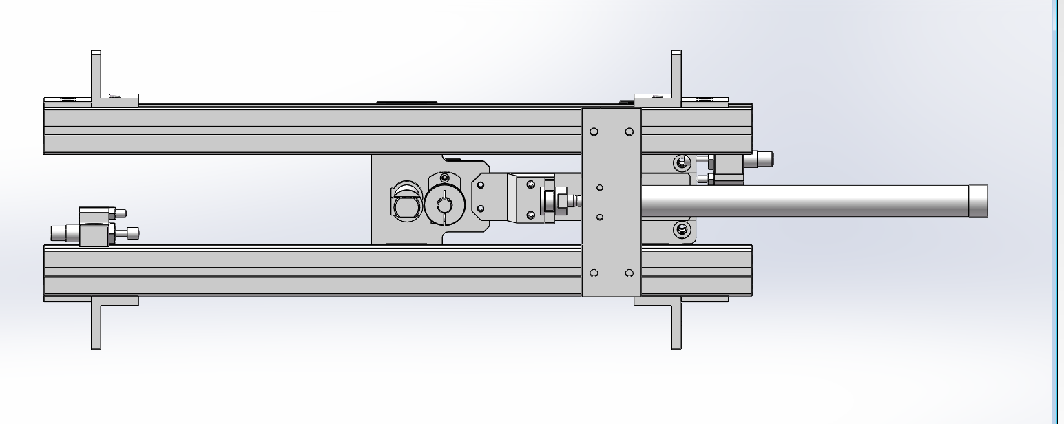 气动三轴+电机旋转机构