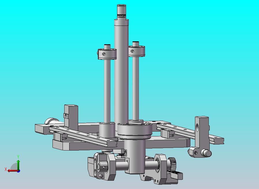 三轴+齿轮齿条翻转机构