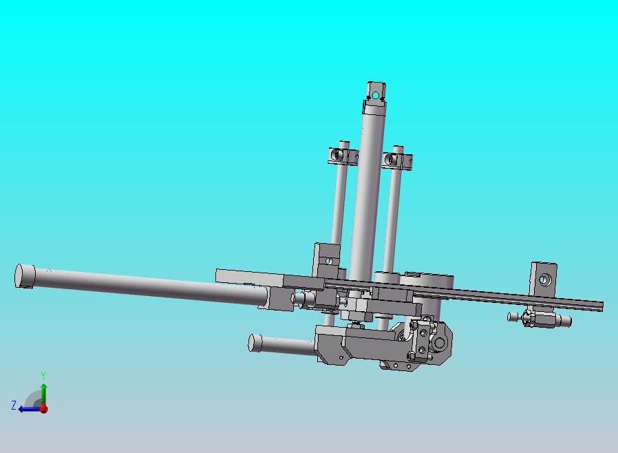 三轴+齿轮齿条翻转机构