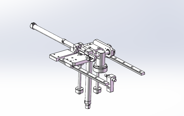 三轴+齿轮齿条翻转机构