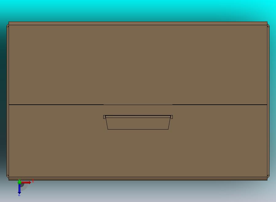 顶部固定的胶合角纸箱