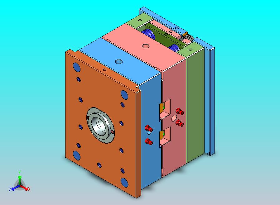 家用除尘机盖板1+1塑胶模具