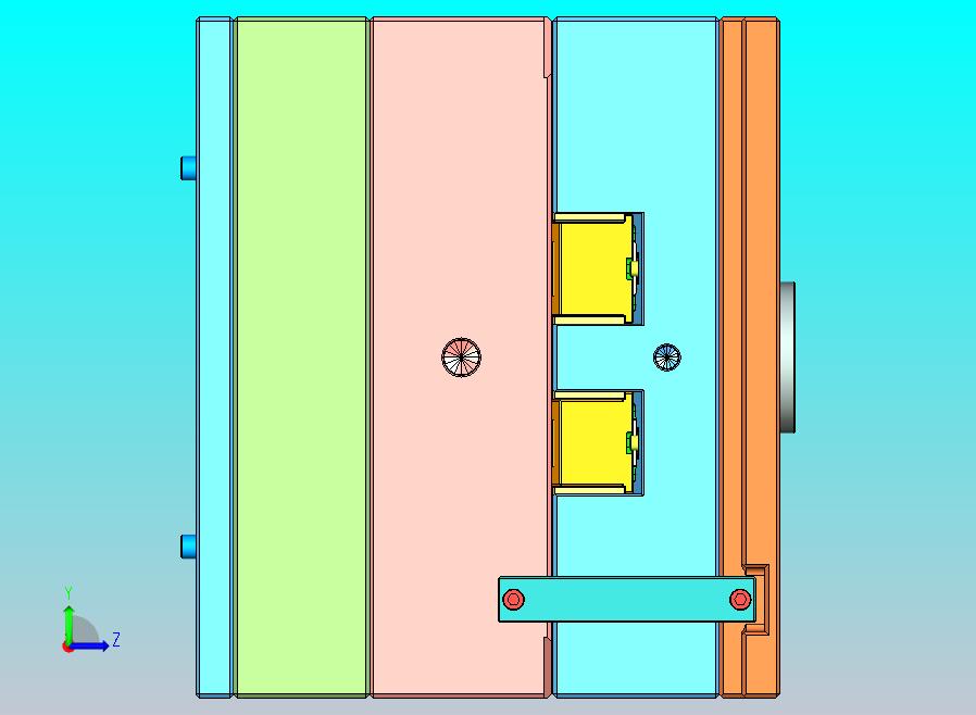 家用除尘机盖板1+1塑胶模具