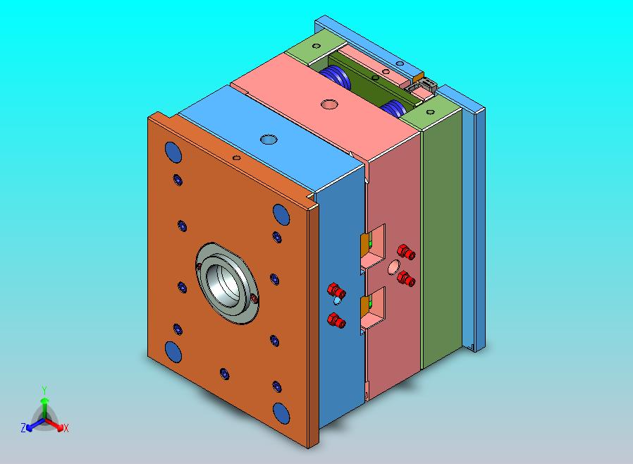 家用除尘机盖板1+1塑胶模具