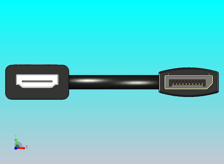 DP转HDMI线缆转换器