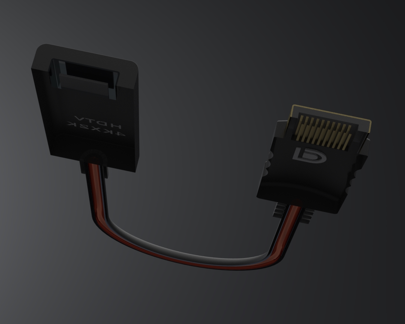 DP转HDMI线缆转换器