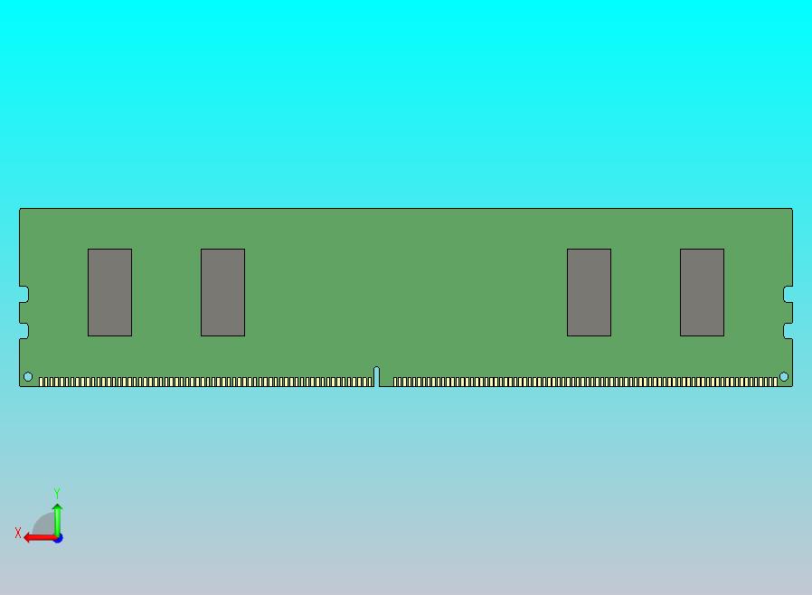 16GB DDR4 DIMM内存条（288针）（简化版）