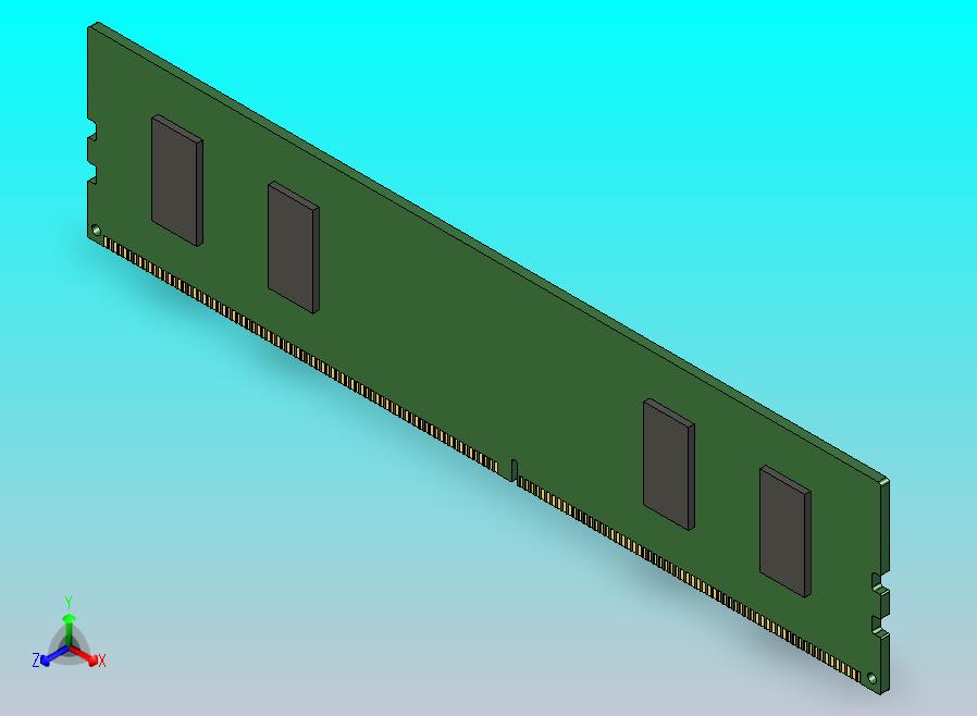 16GB DDR4 DIMM内存条（288针）（简化版）