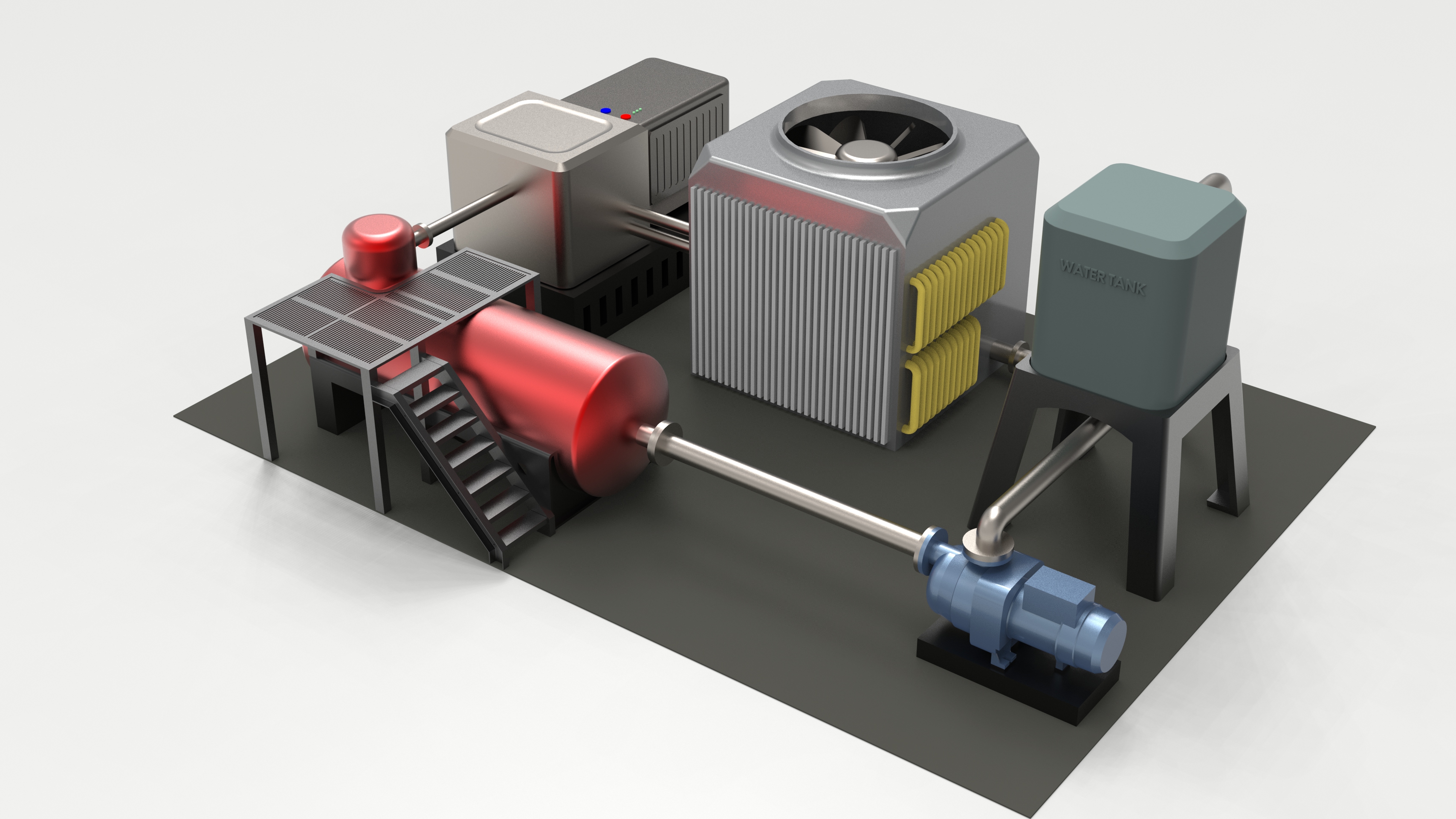 紧凑型锅炉和循环系统