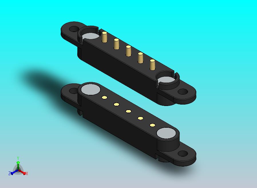 5 针磁性 Pogo 连接器